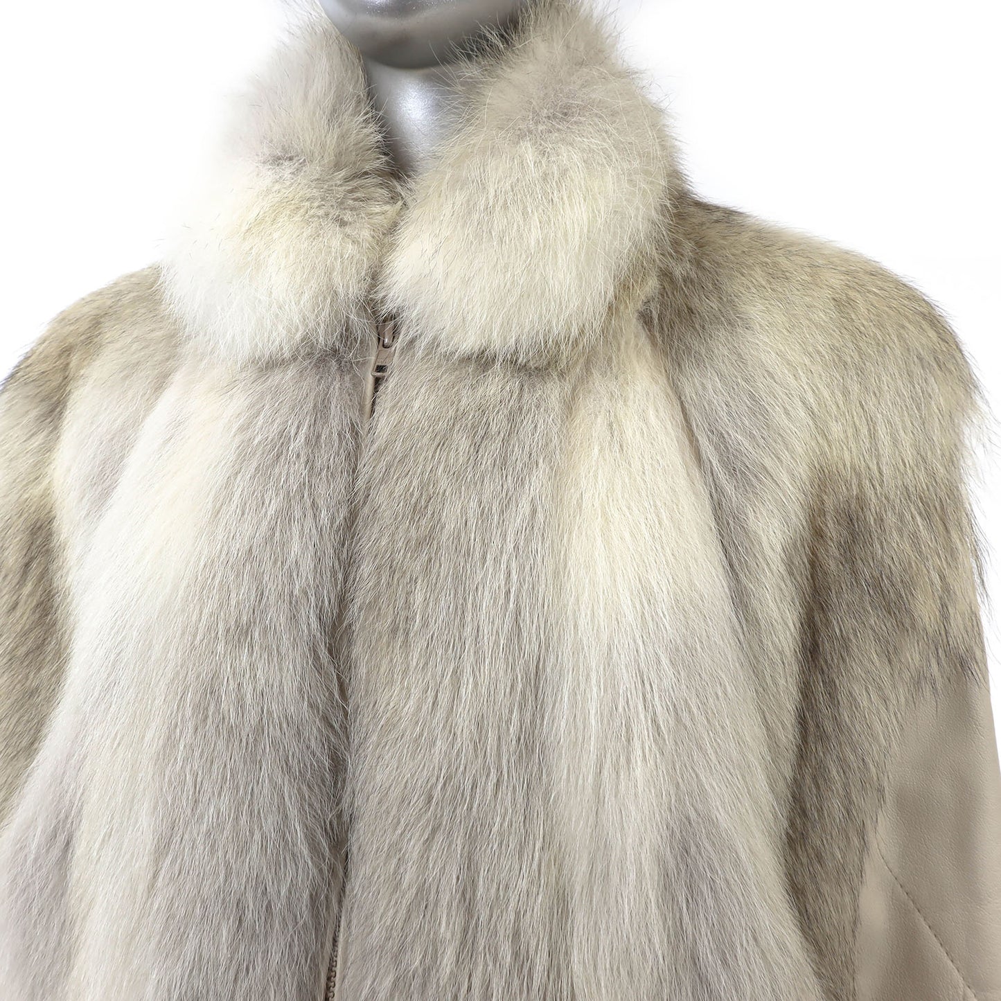 Coyote and Leather Jacket- Size S