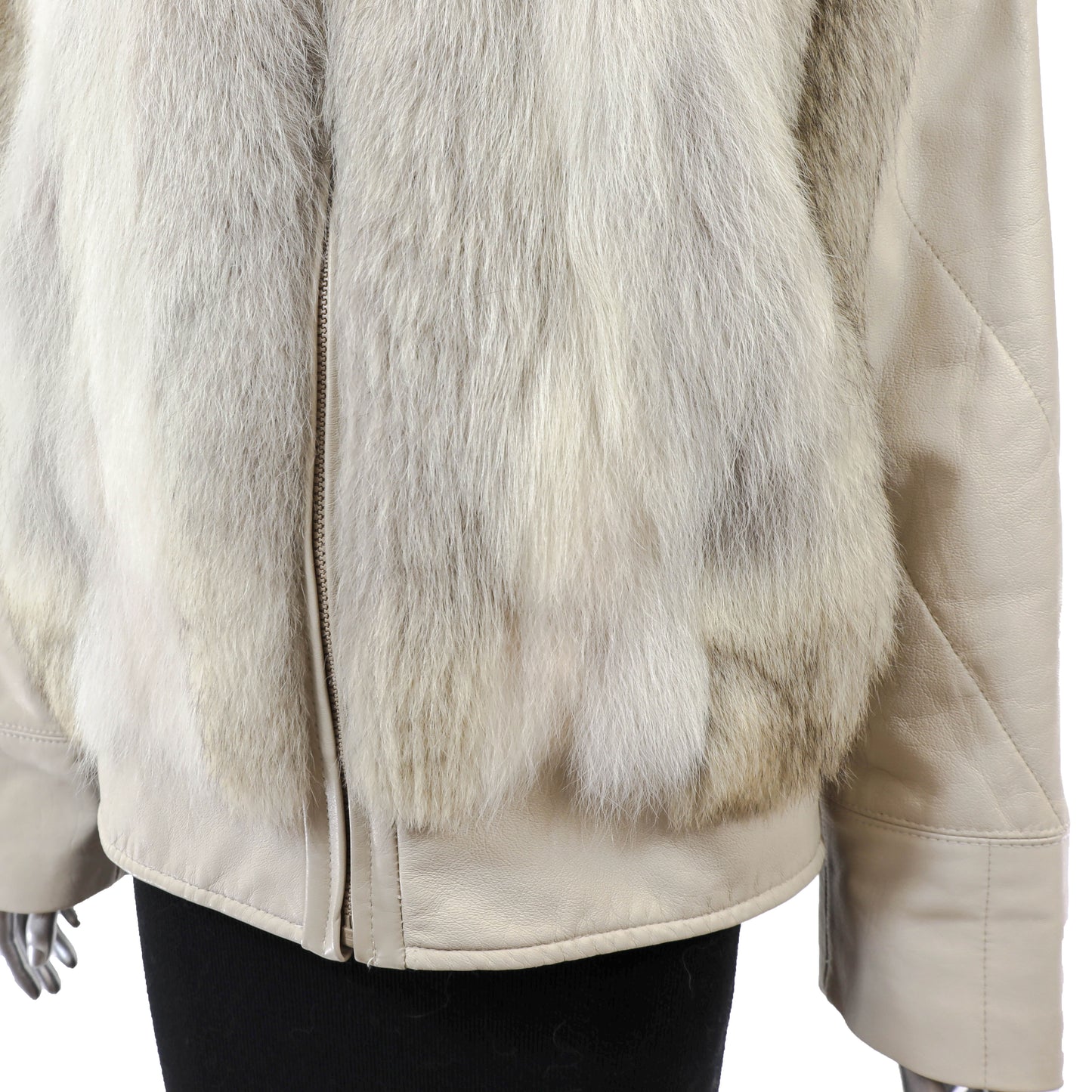 Coyote and Leather Jacket- Size S