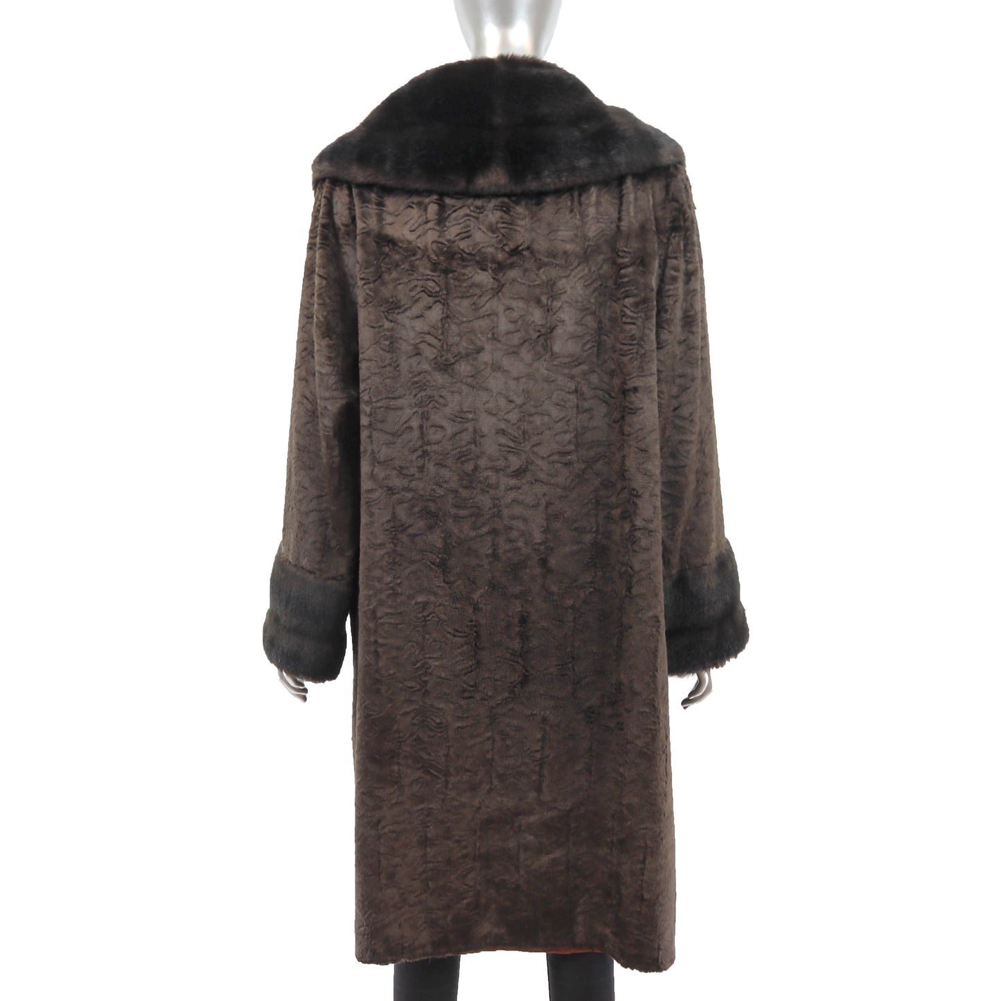 Faux Fur Coat- Size L