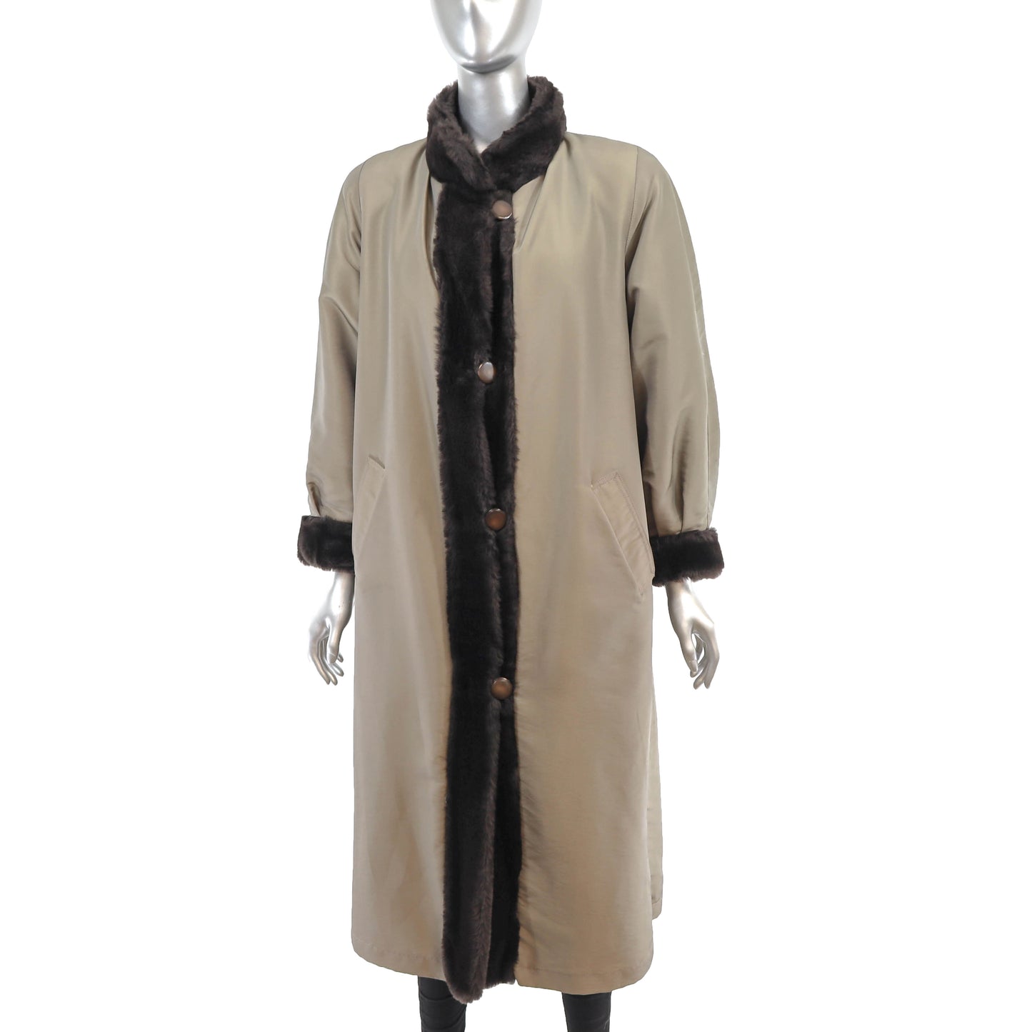 Faux Reversible Coat- Size M