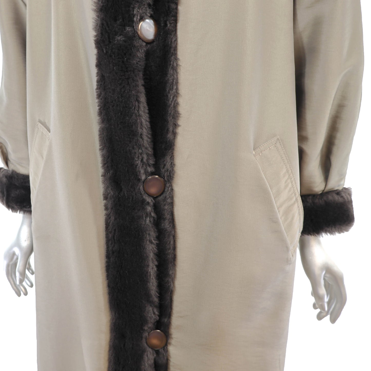 Faux Reversible Coat- Size M