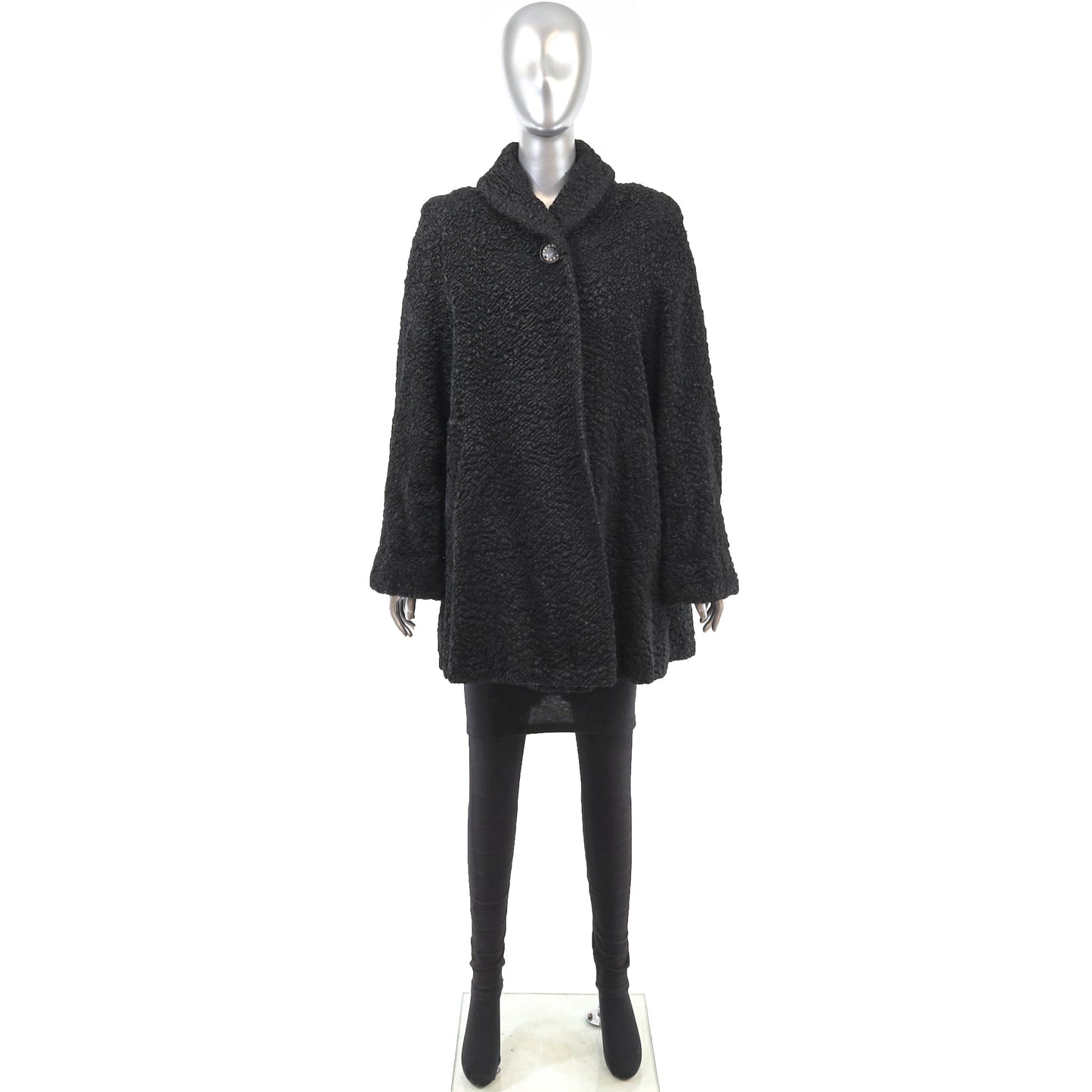 Faux Lamb Coat- Size L
