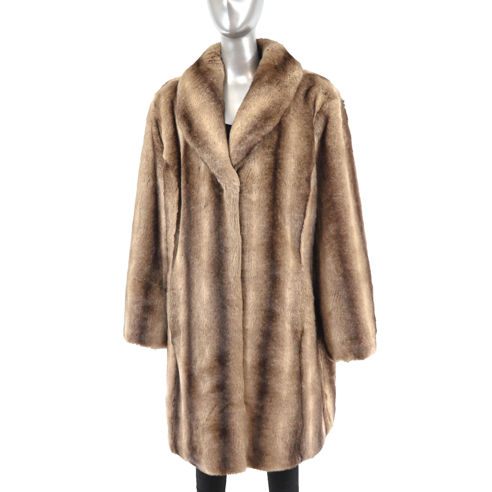 Faux Fur Coat- Size XXL