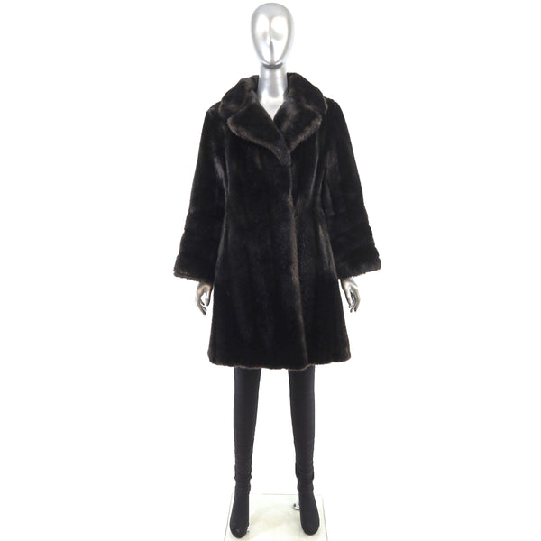 Faux Fur Coat- Size S