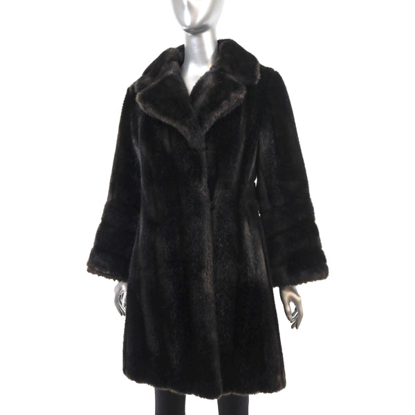 Faux Fur Coat- Size S