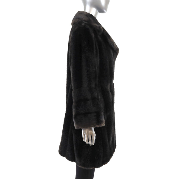 Faux Fur Coat- Size S