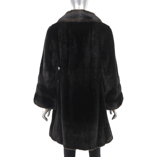 Faux Fur Coat- Size S