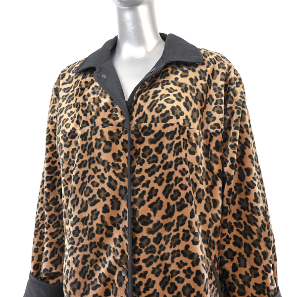 Reversible Faux Fur Coat- Size L