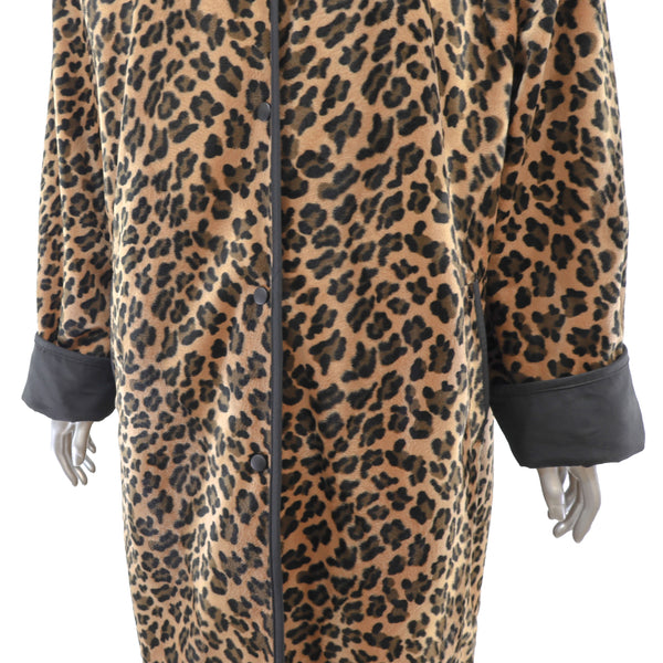 Reversible Faux Fur Coat- Size L