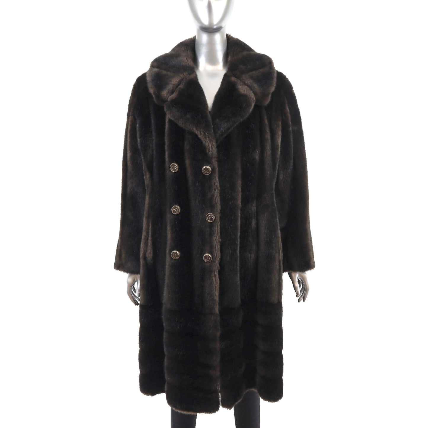 Faux Fur Coat- Size M