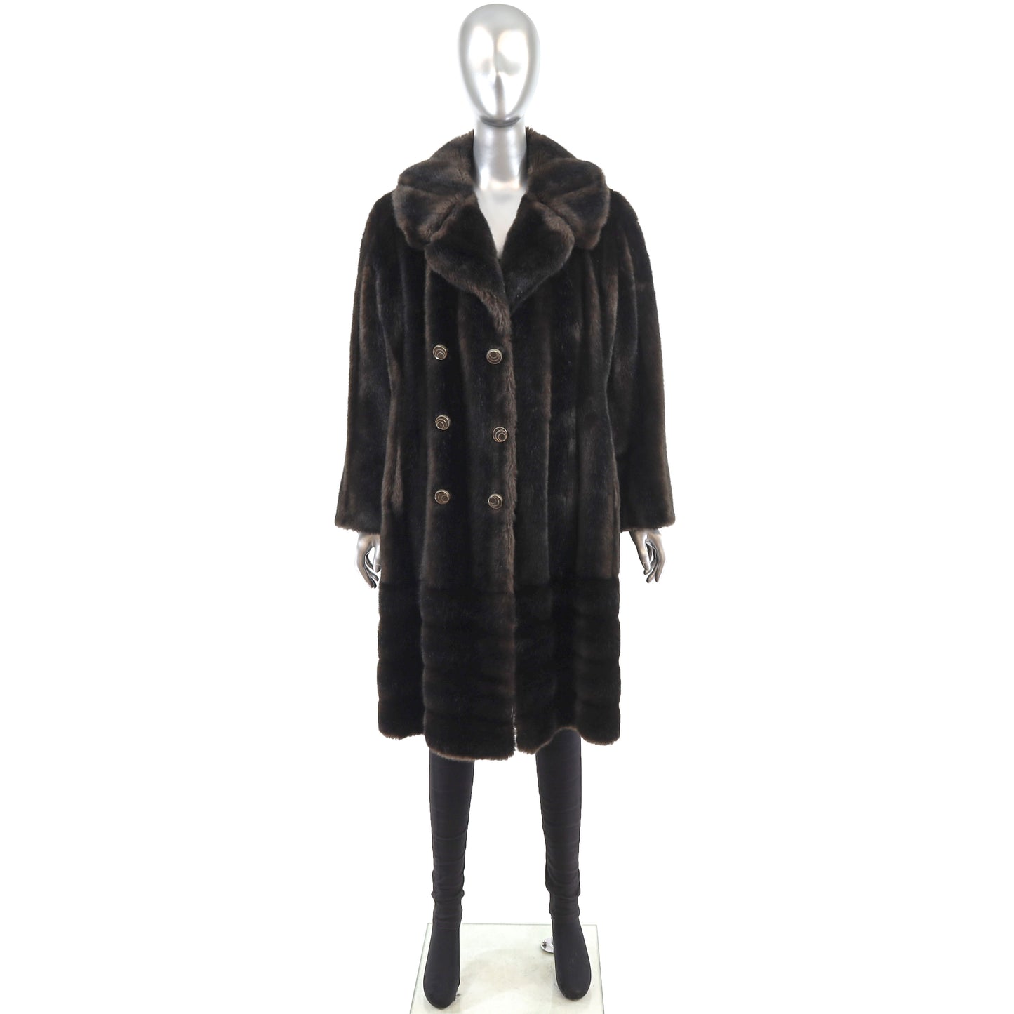 Faux Fur Coat- Size M