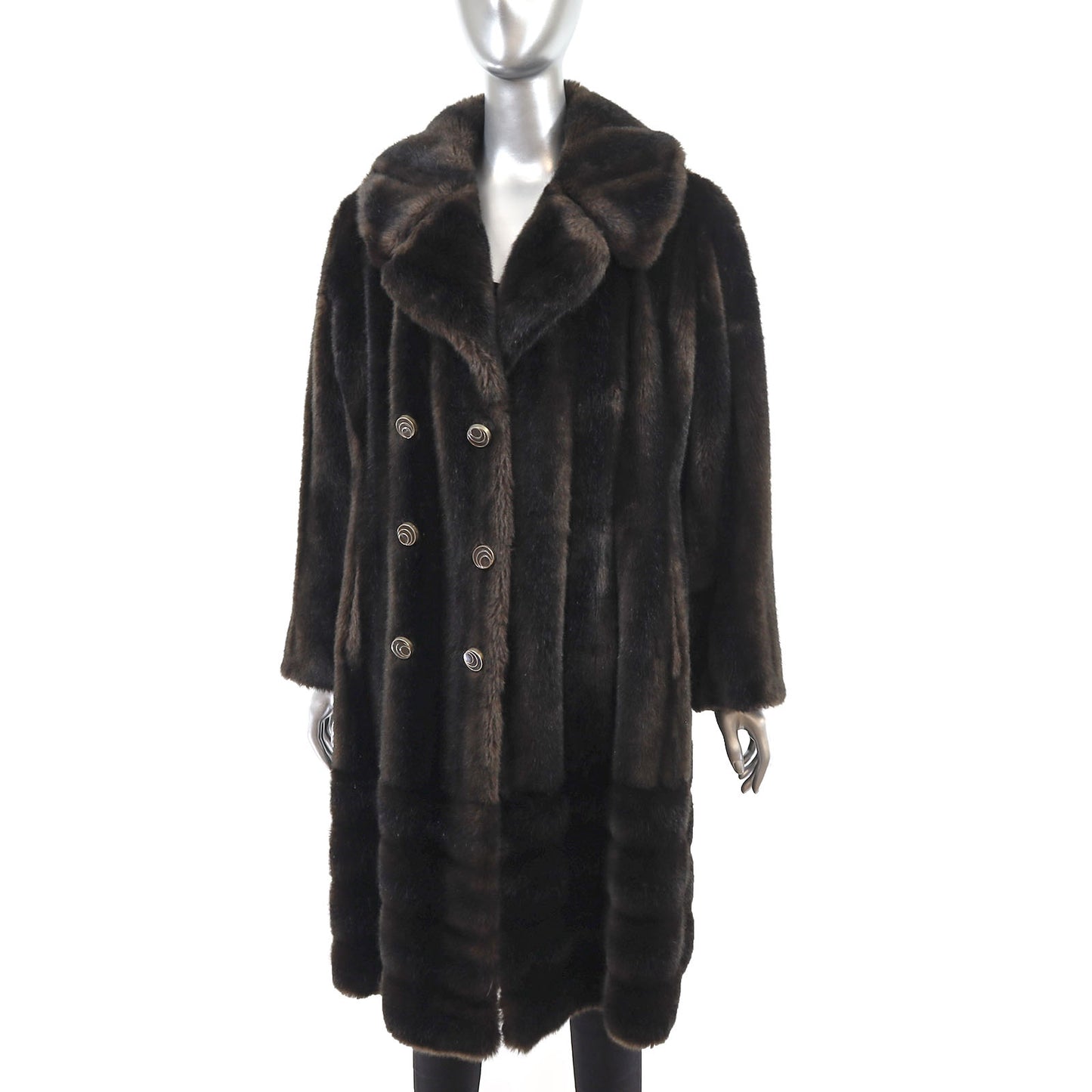 Faux Fur Coat- Size M