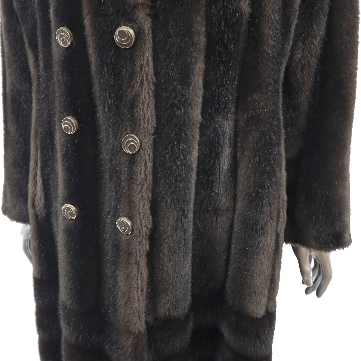 Faux Fur Coat- Size M
