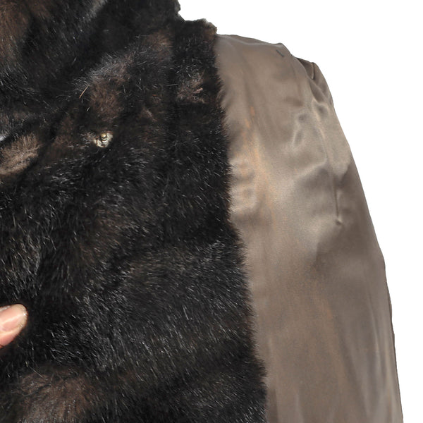 Saks Fifth Avenue Faux Fur Coat- Size M