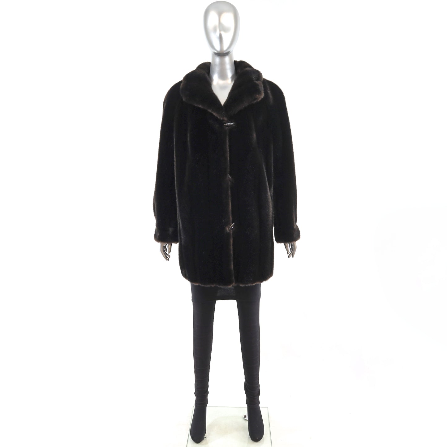Faux Fur Coat- Size L