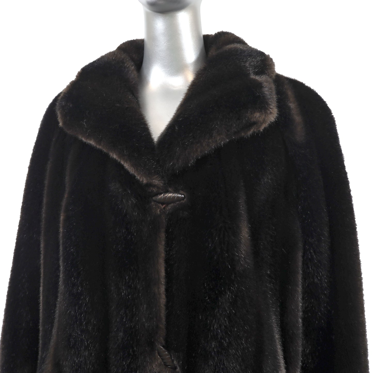 Faux Fur Coat- Size L