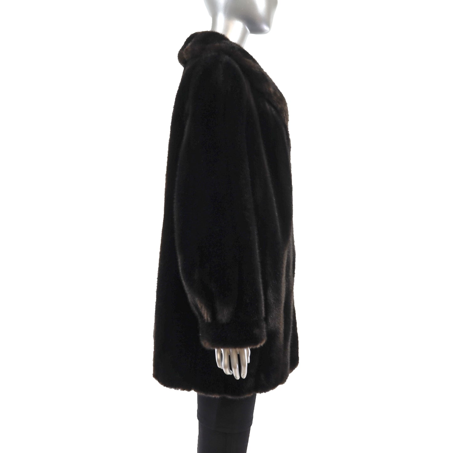 Faux Fur Coat- Size L