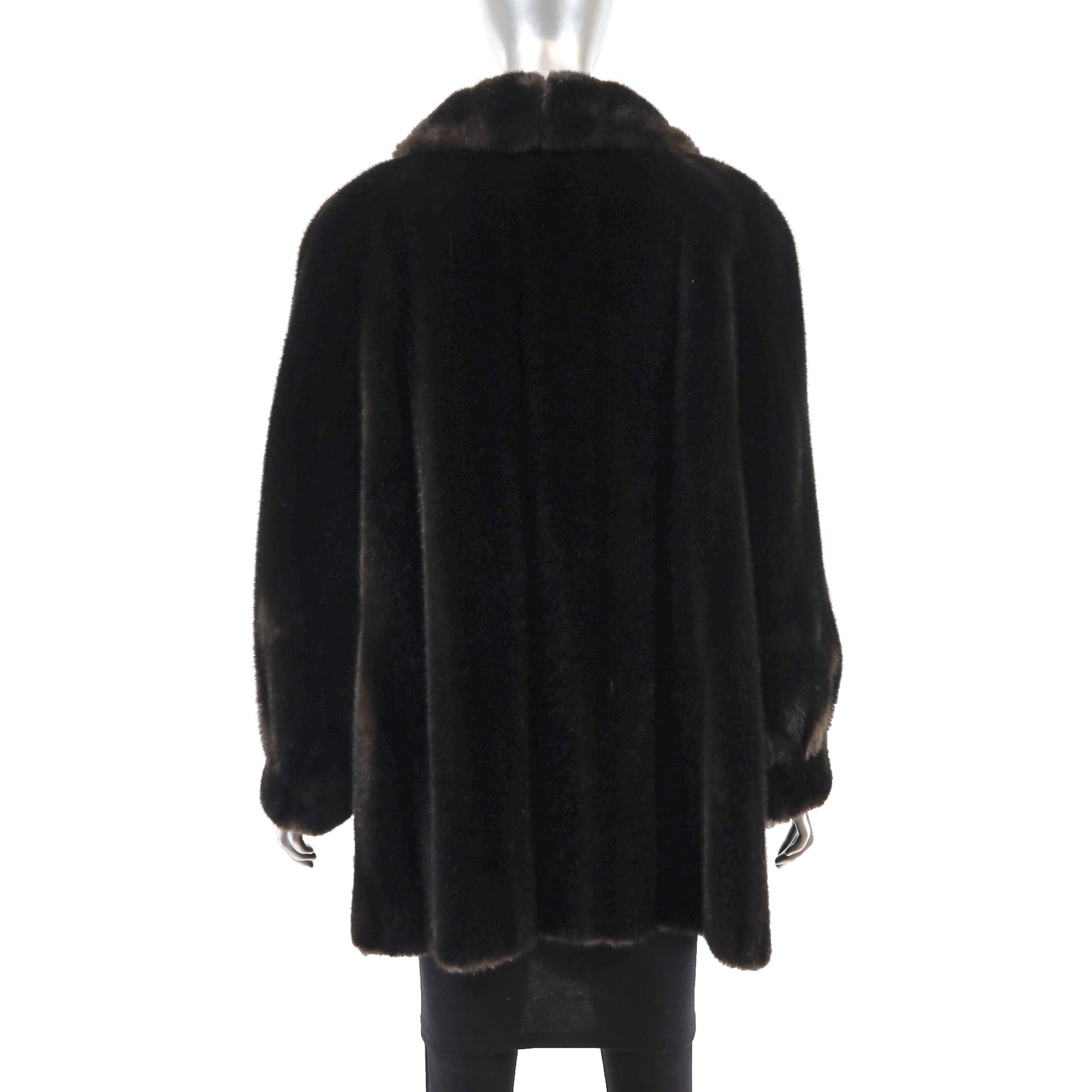 Faux Fur Coat- Size L