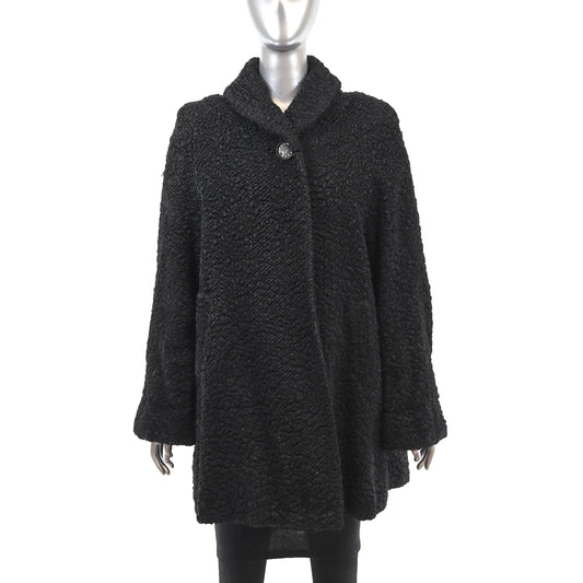 Faux Lamb Coat- Size L