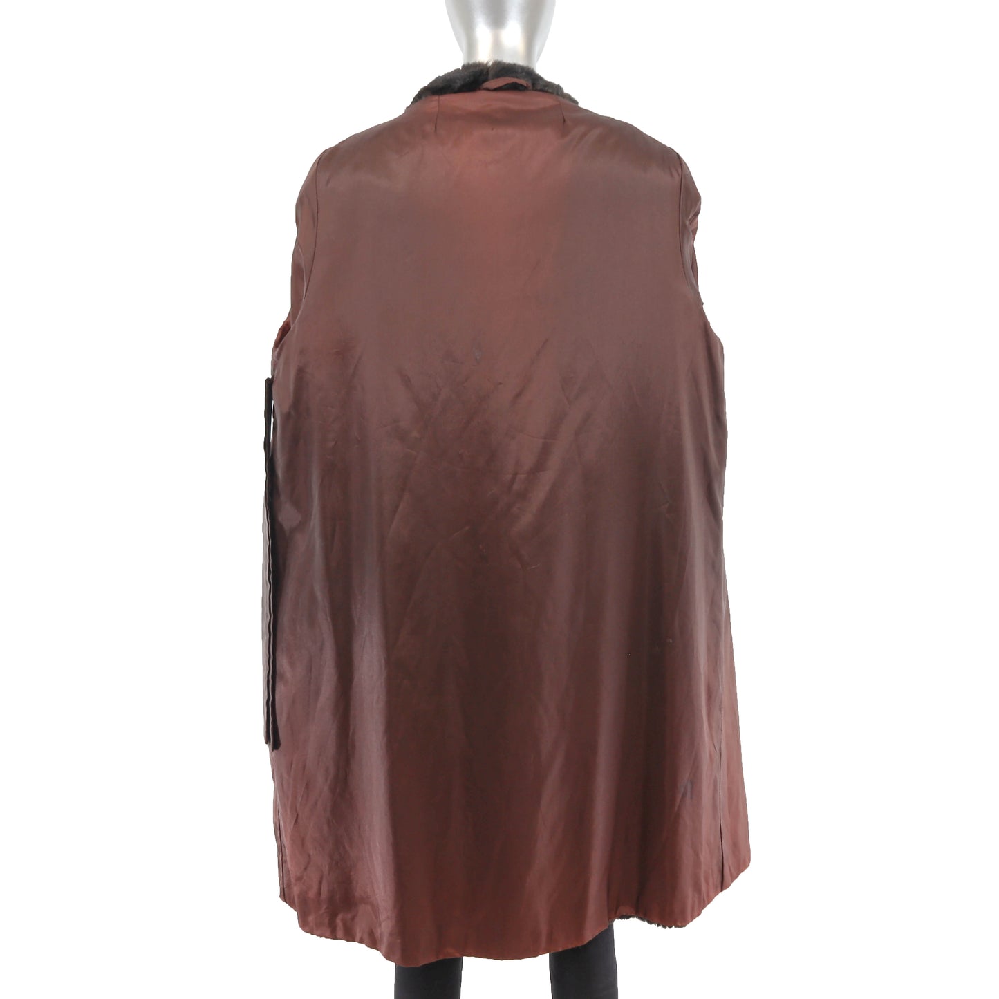 Faux Fur Coat- Size L