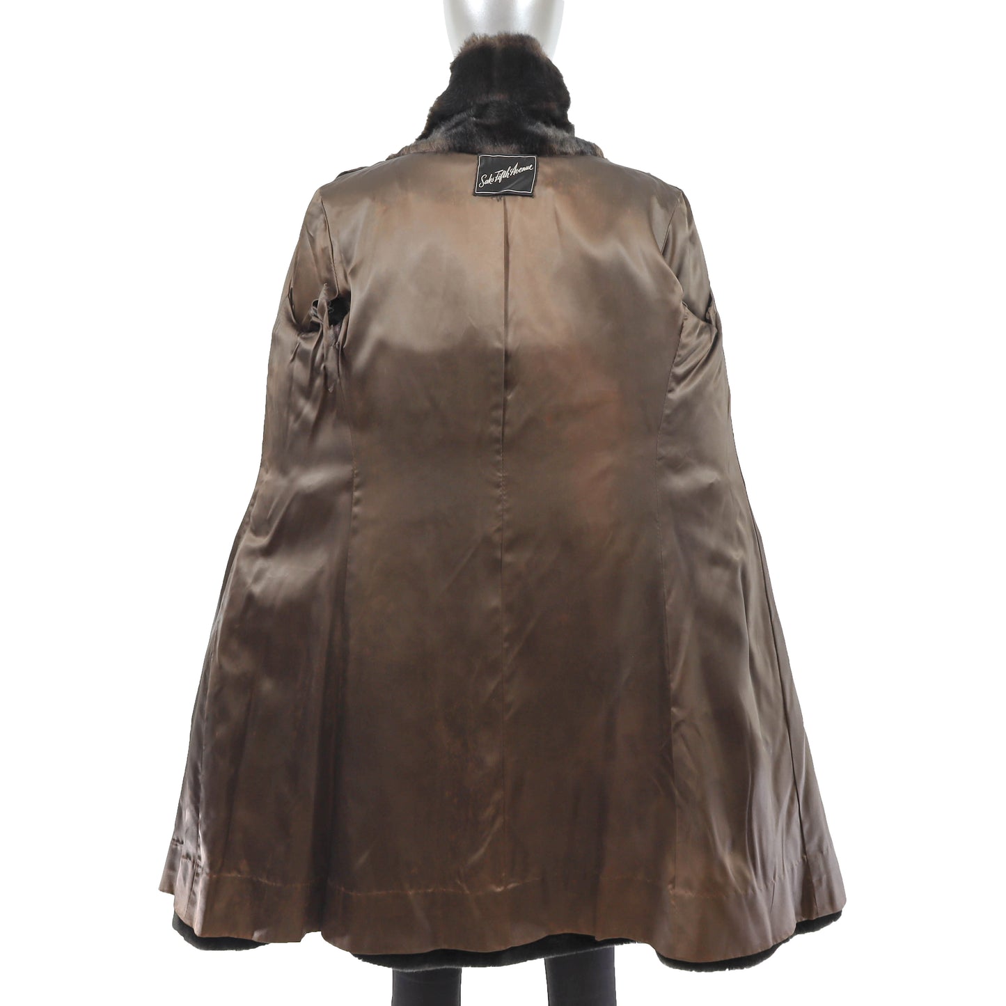 Saks Fifth Avenue Faux Fur Coat- Size M