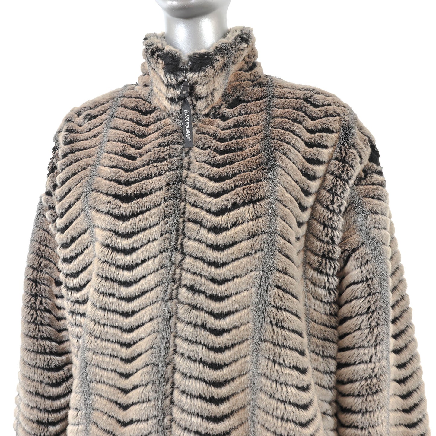 Faux Fur Jacket- Size L