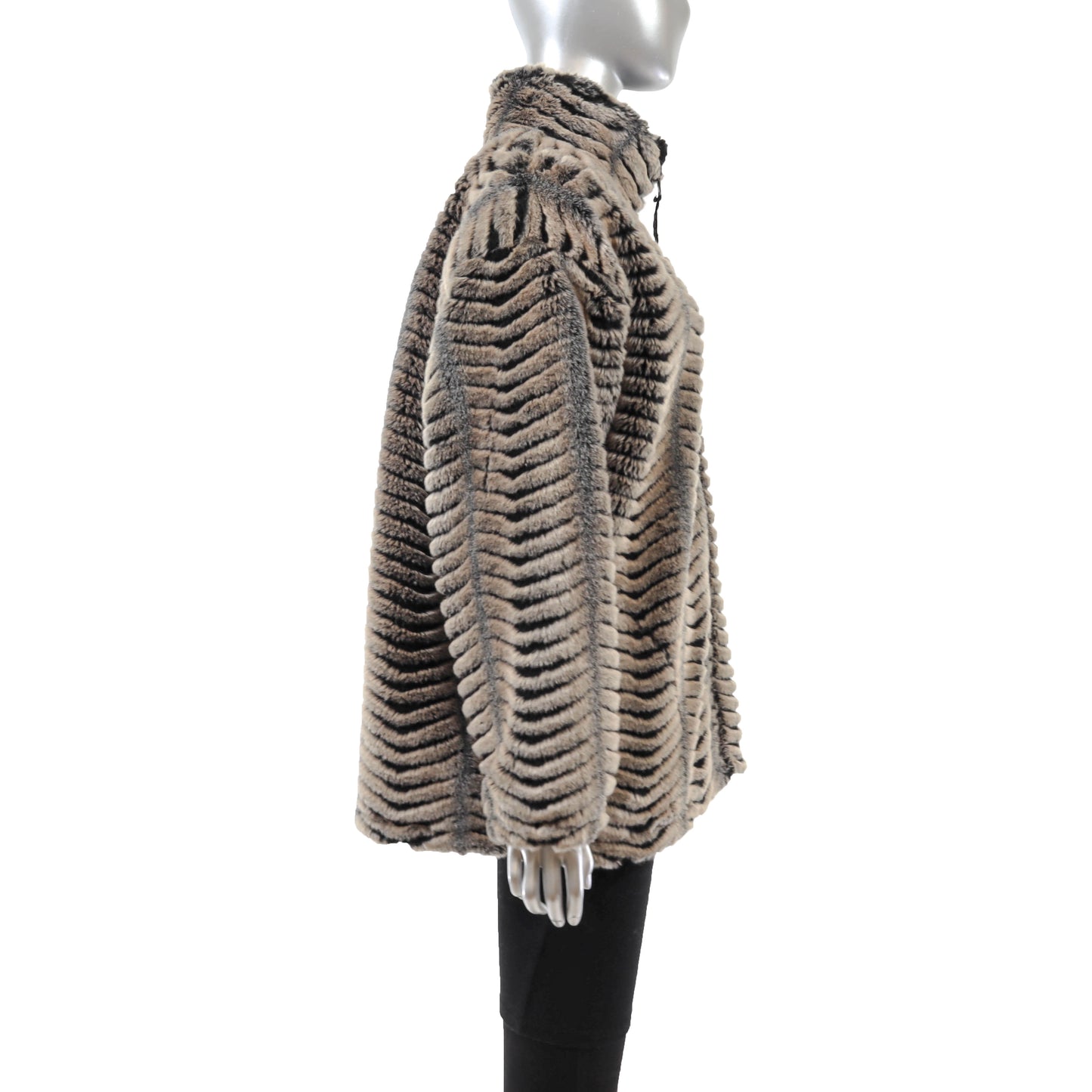 Faux Fur Jacket- Size L