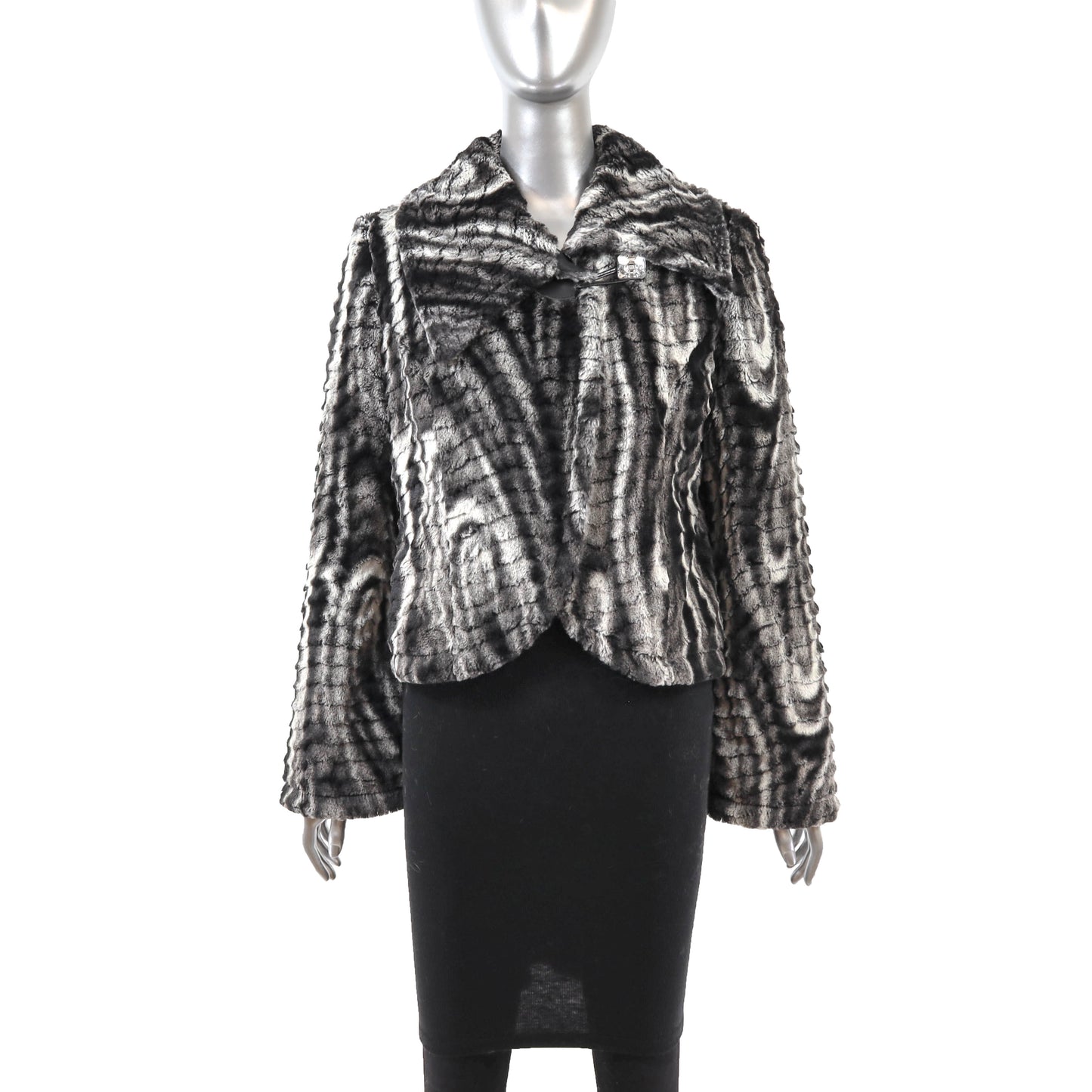 Faux Fur Jacket- Size S