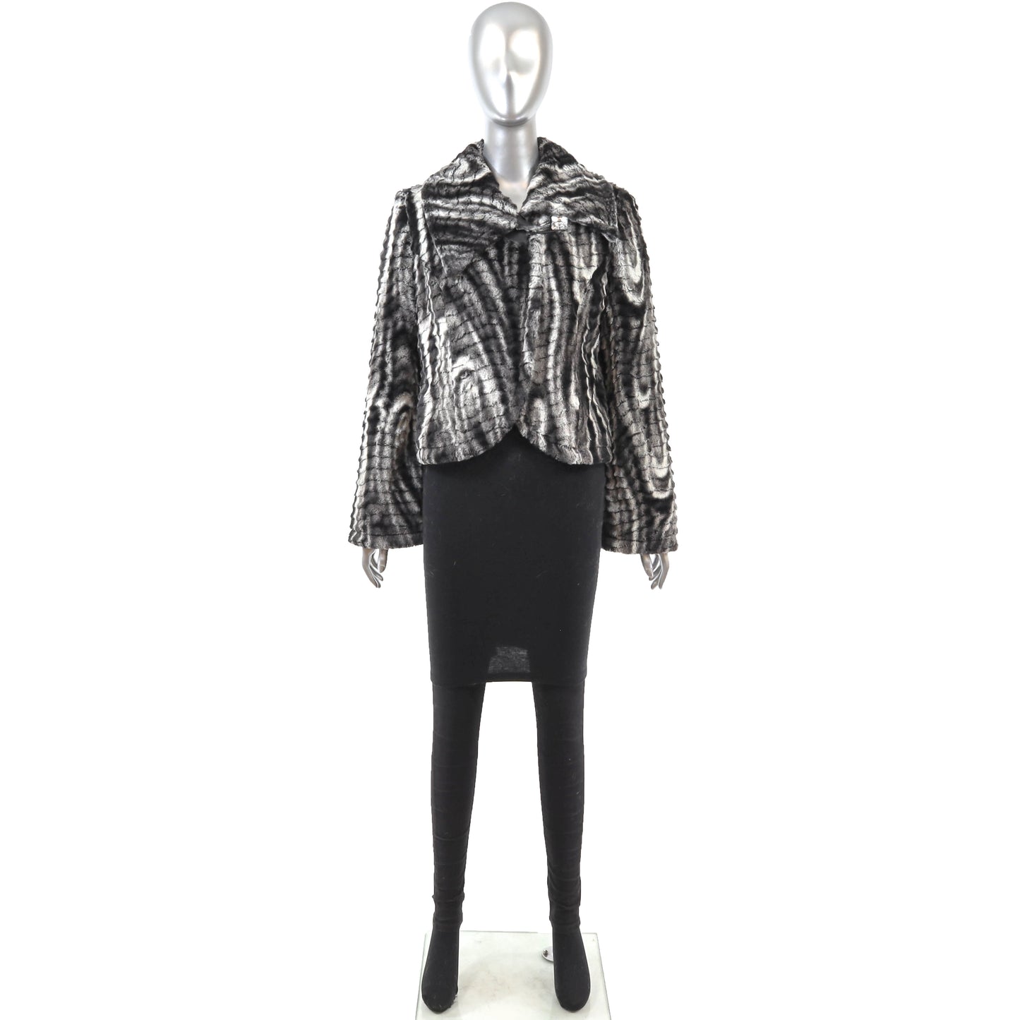 Faux Fur Jacket- Size S