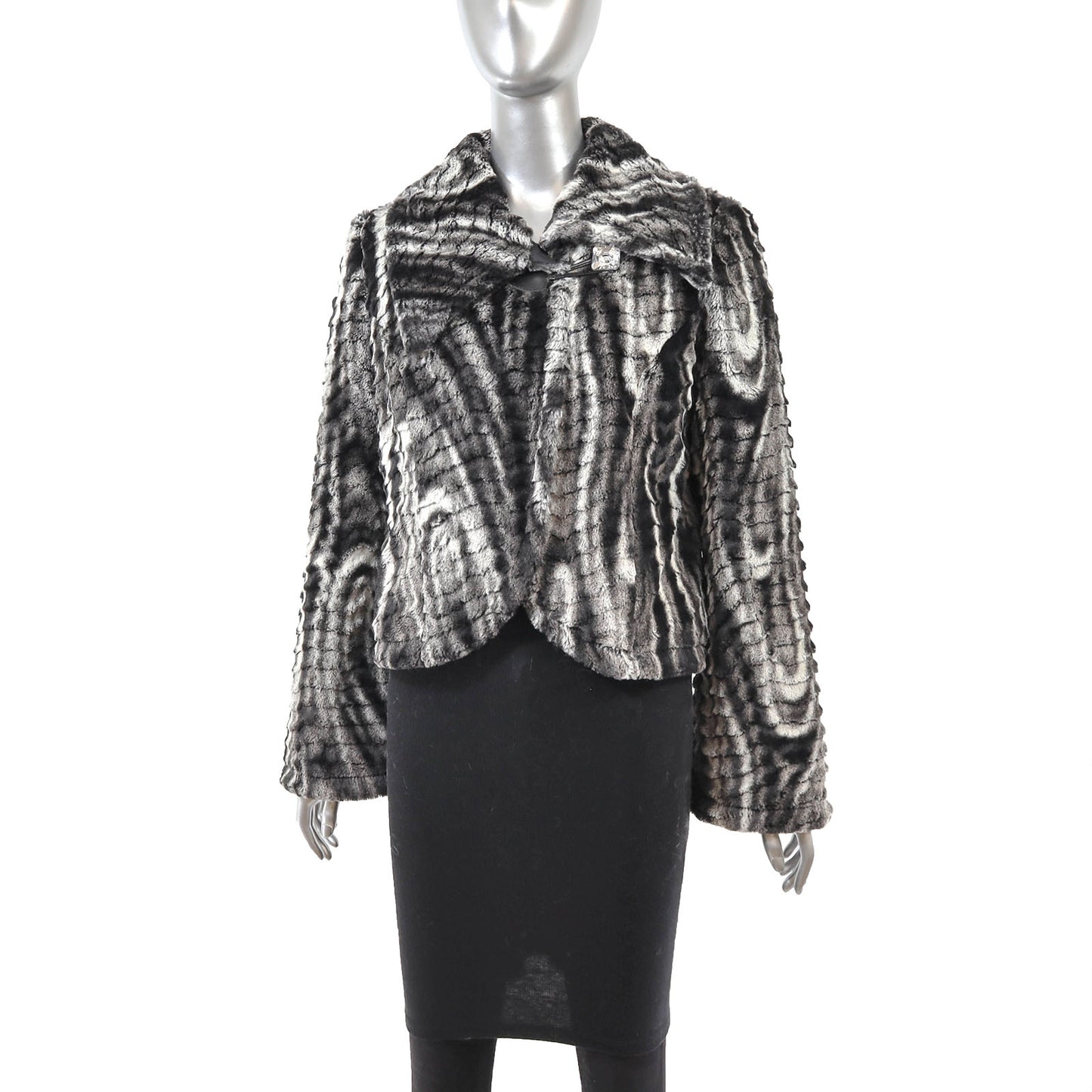 Faux Fur Jacket- Size S