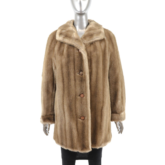Faux Fur Jacket- Size L