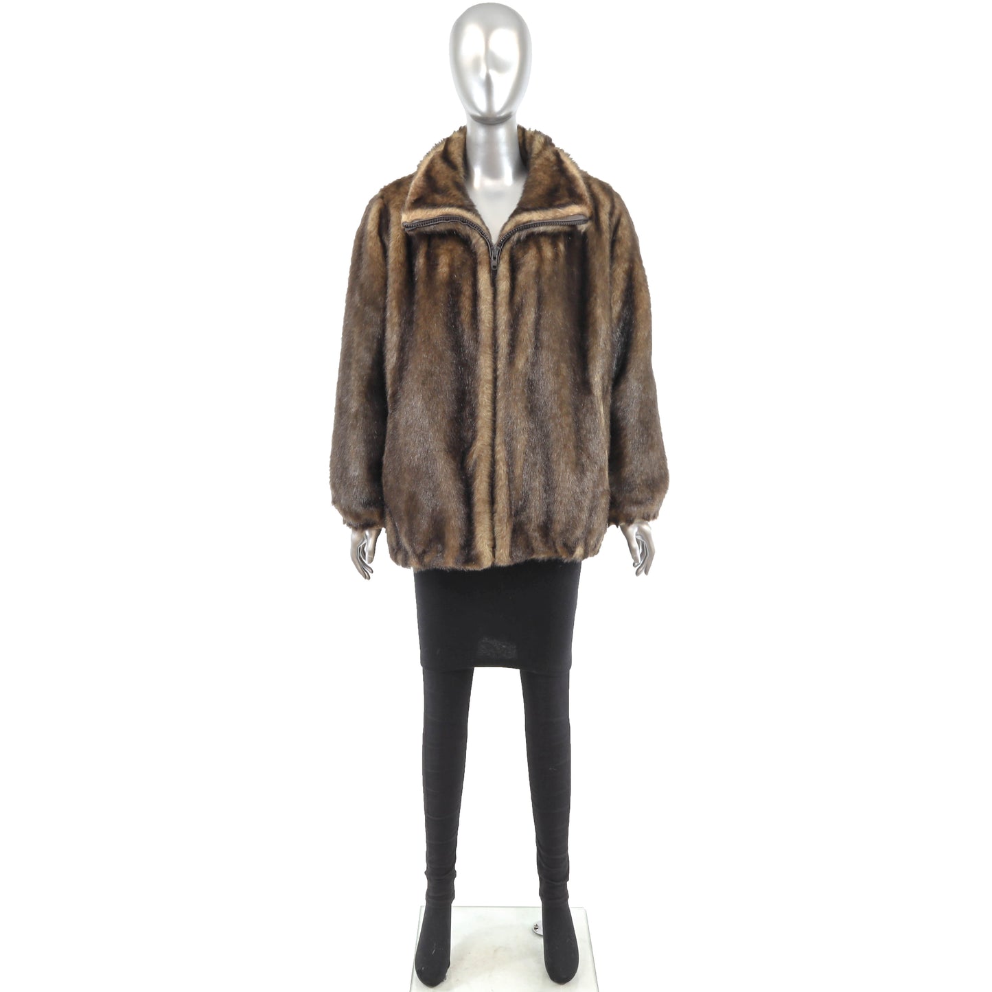 Faux Fur Jacket- Size XS