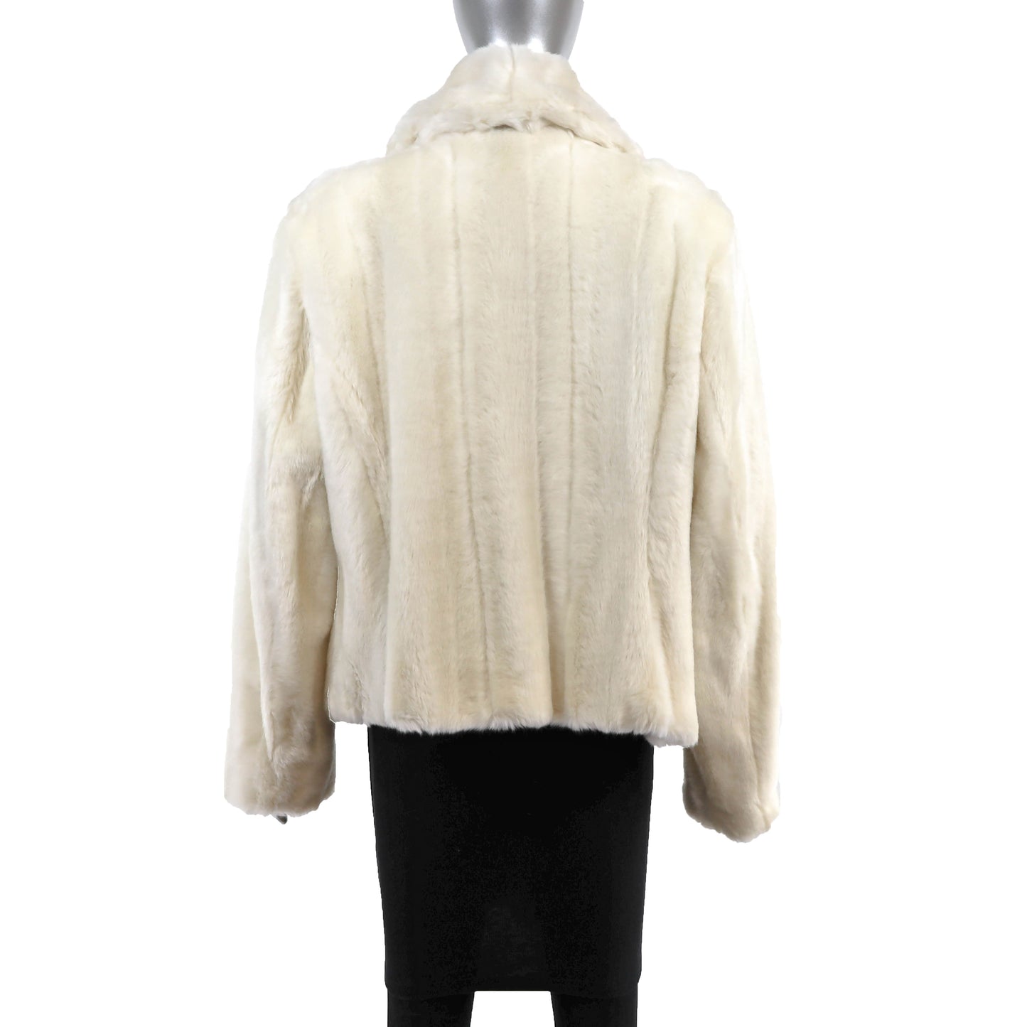 White Faux Jacket- Size L