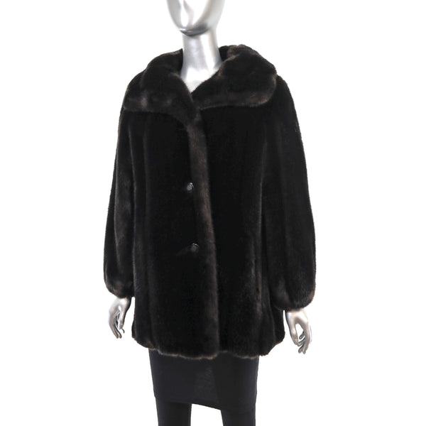 Faux Fur Jacket- Size L