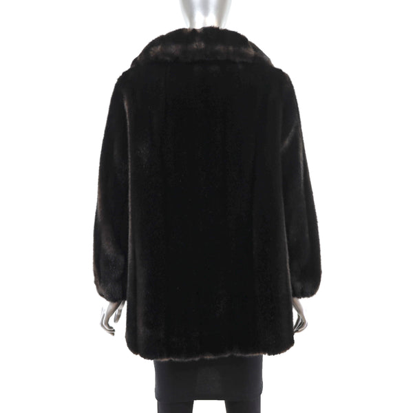 Faux Fur Jacket- Size L