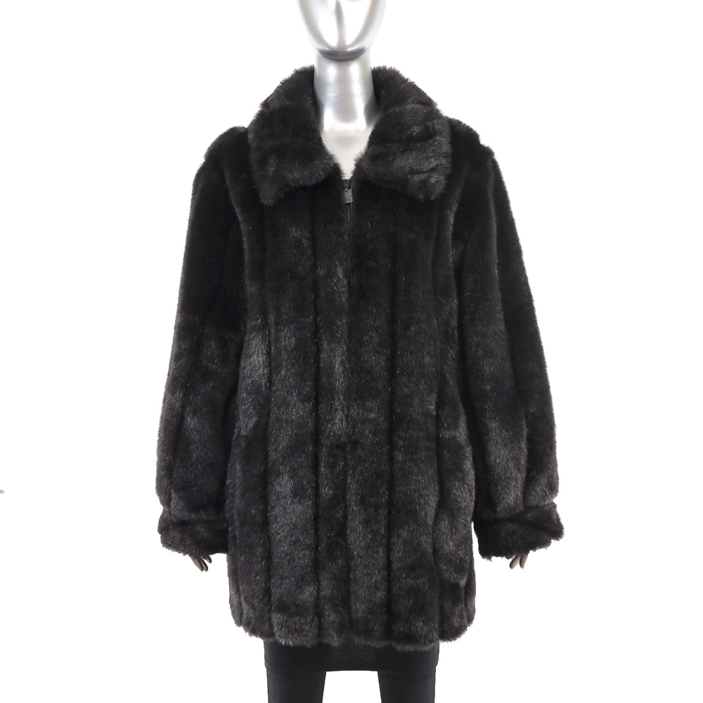 Dennis Basso Faux Fur Jacket- Size XL-XXL