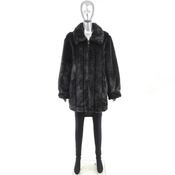 Dennis Basso Faux Fur Jacket- Size XL-XXL