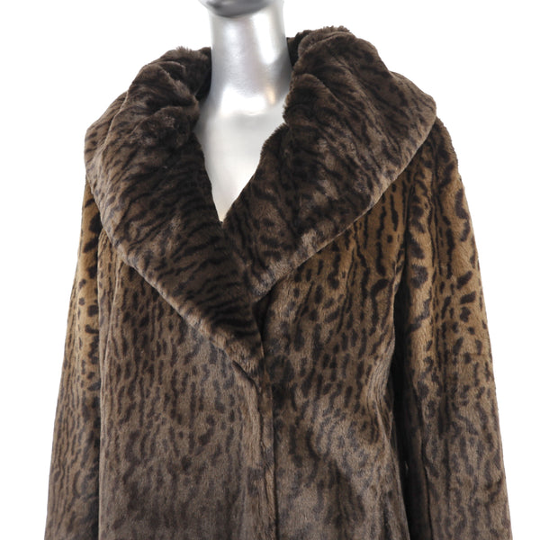 Faux Fur Jacket- Size M