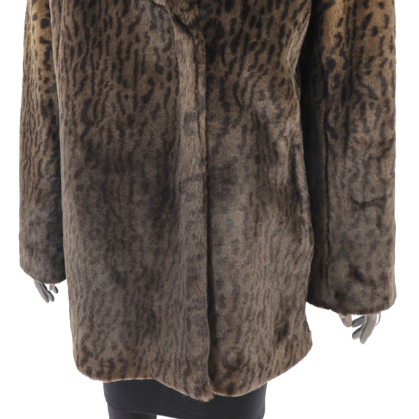 Faux Fur Jacket- Size M