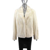 White Faux Jacket- Size L