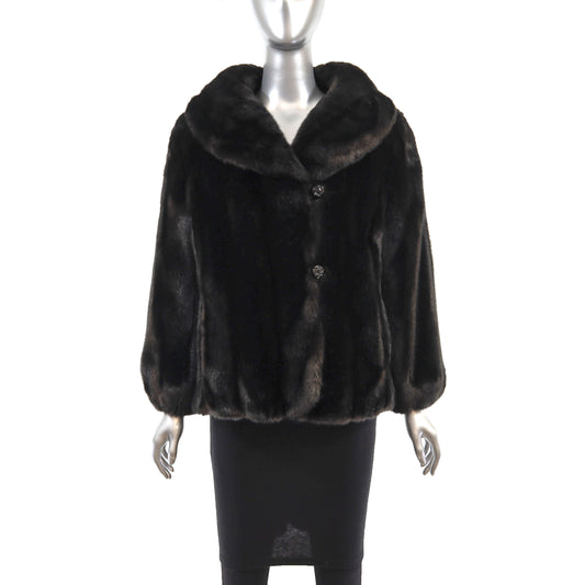Faux Fur Jacket- Size L
