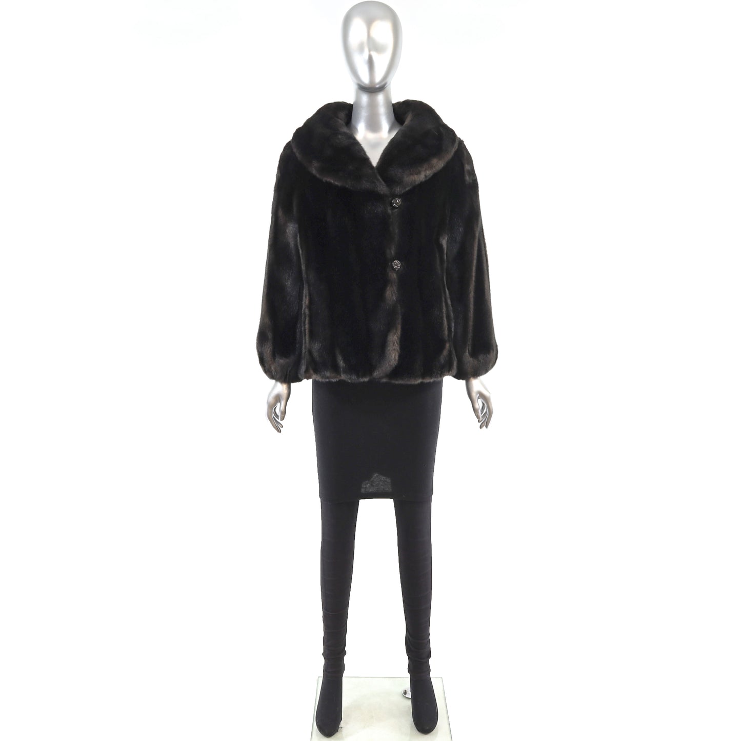 Faux Fur Jacket- Size L