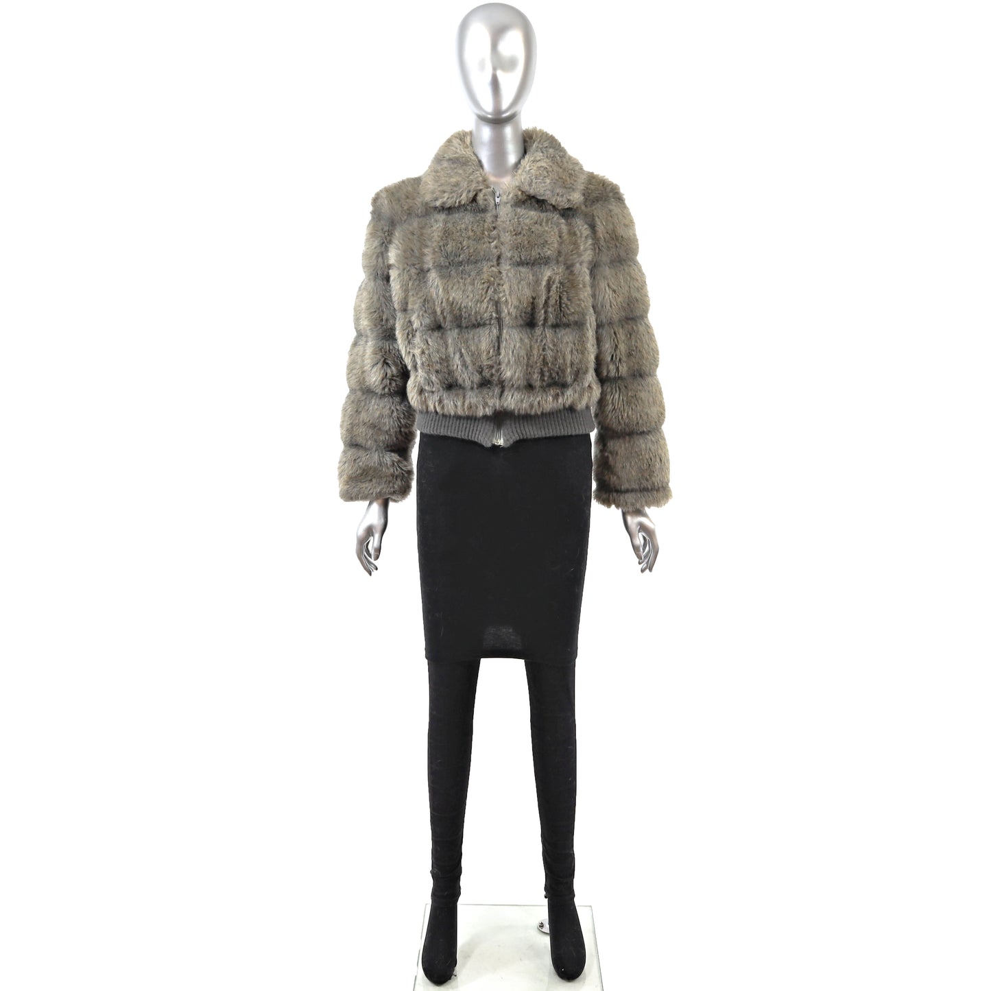 Faux Fur Jacket- Size XS