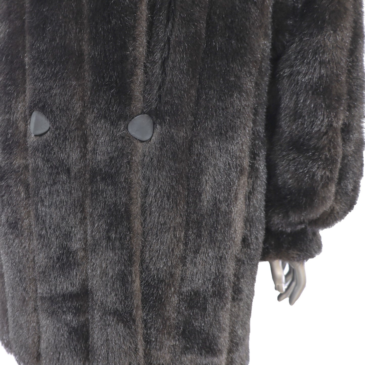 Faux Fur Stroller Reversible to Taffeta- Size M