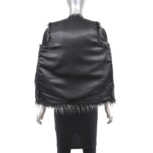 Faux Fur Vest- Size S