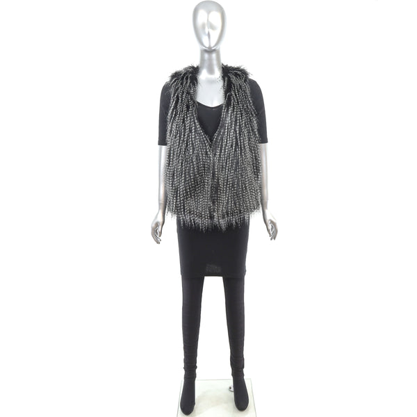 Faux Fur Vest- Size S