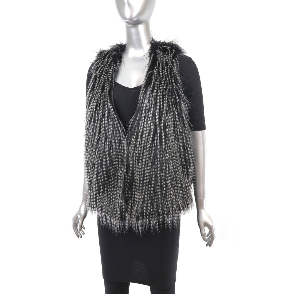 Faux Fur Vest- Size S