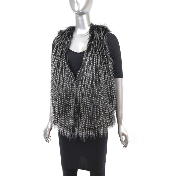 Faux Fur Vest- Size S