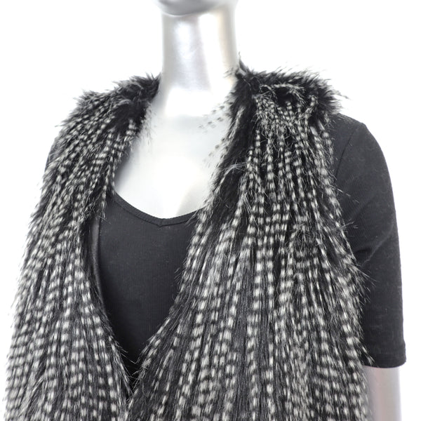 Faux Fur Vest- Size S