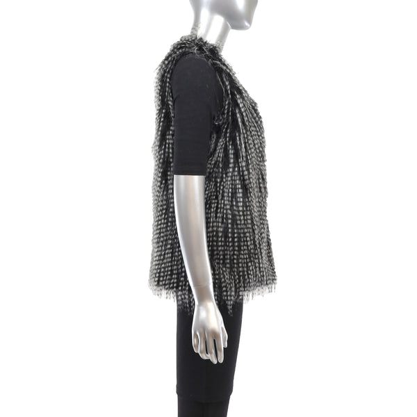 Faux Fur Vest- Size S